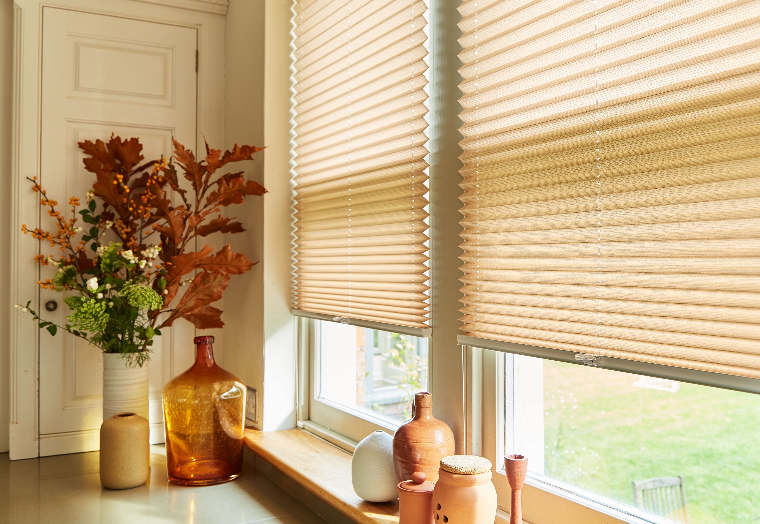 Pleated Fairhaven Terracotta 31648