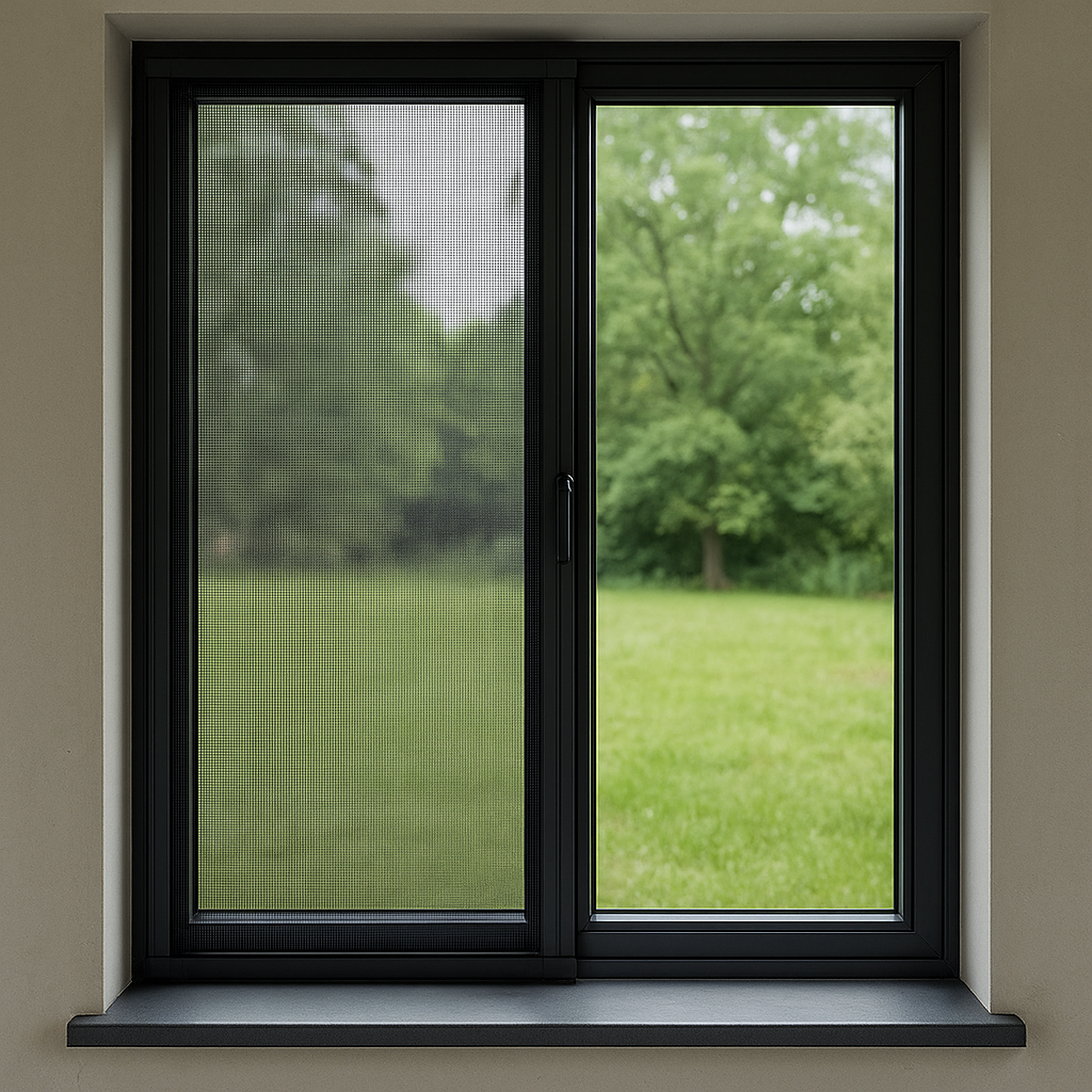 Kitchen window with fly screen