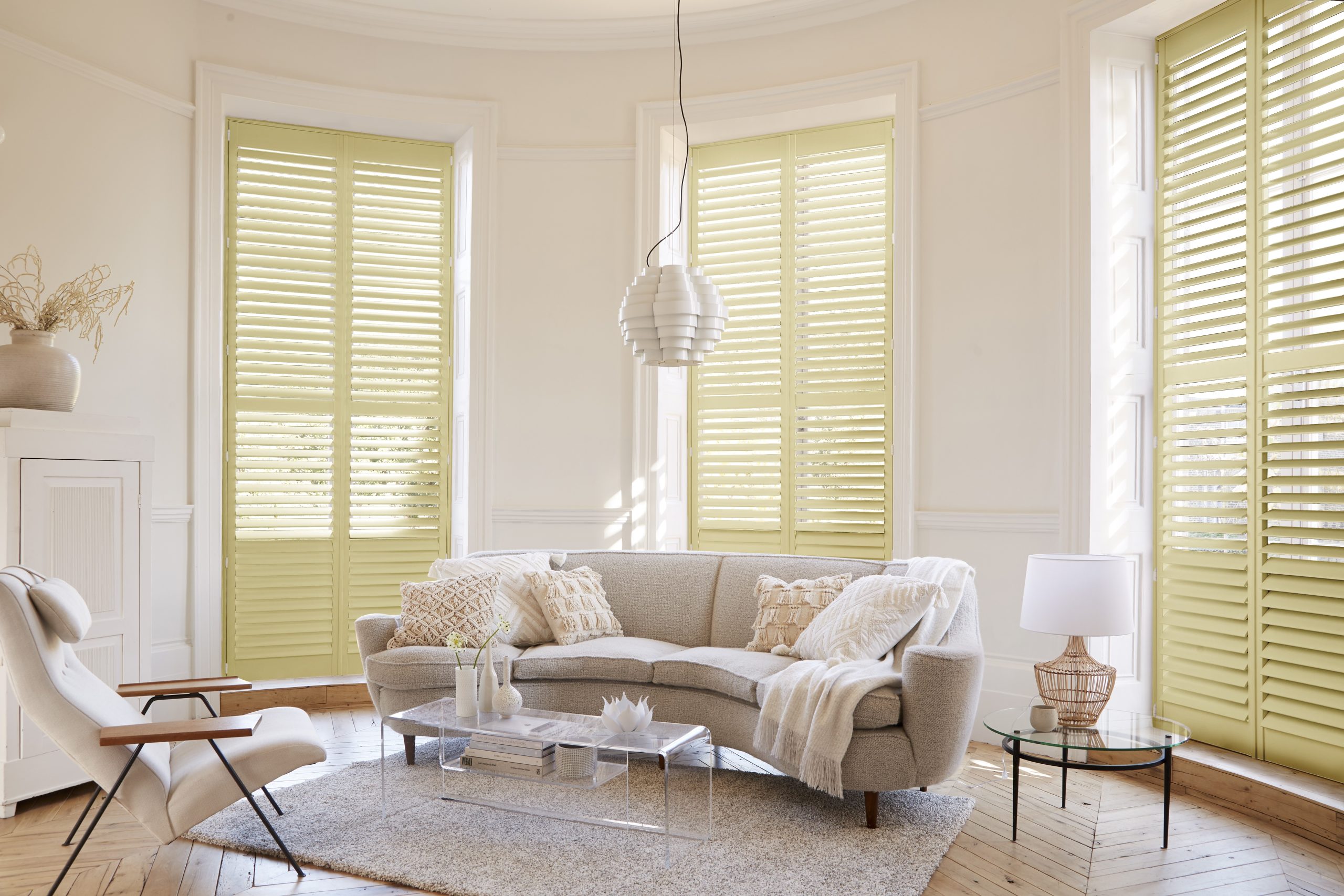 Shutters in a range of colours and finishes